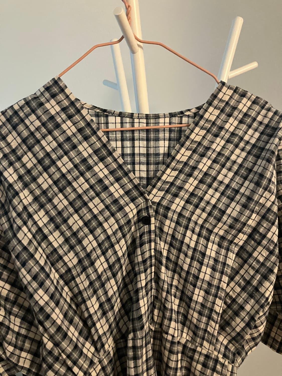 체크 롱 원피스 상품이미지5