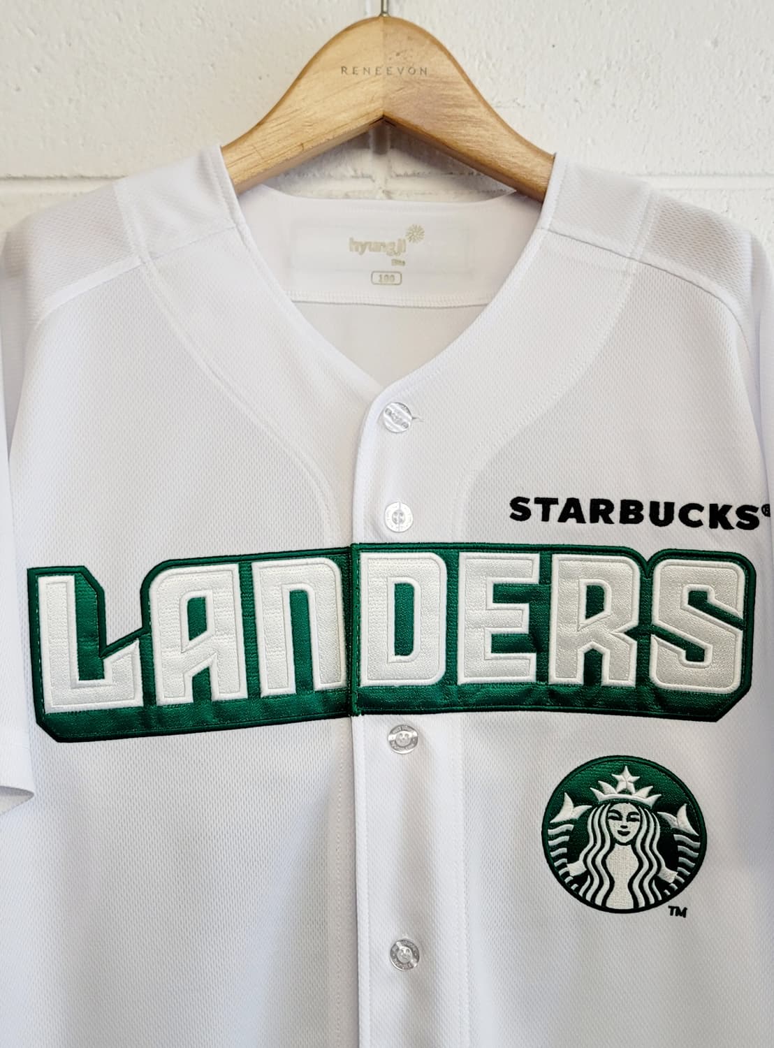 [100.L]SSG랜더스 X 스타벅스 22주년 기념 콜라보 져지(유니폼) 상품이미지3