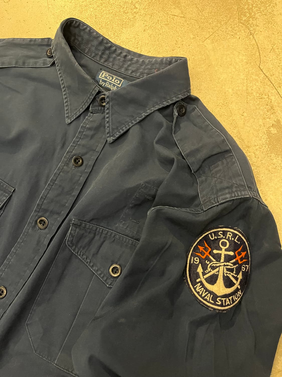 빈티지 랄프로렌 폴로 NAVY 셔츠 상품이미지1