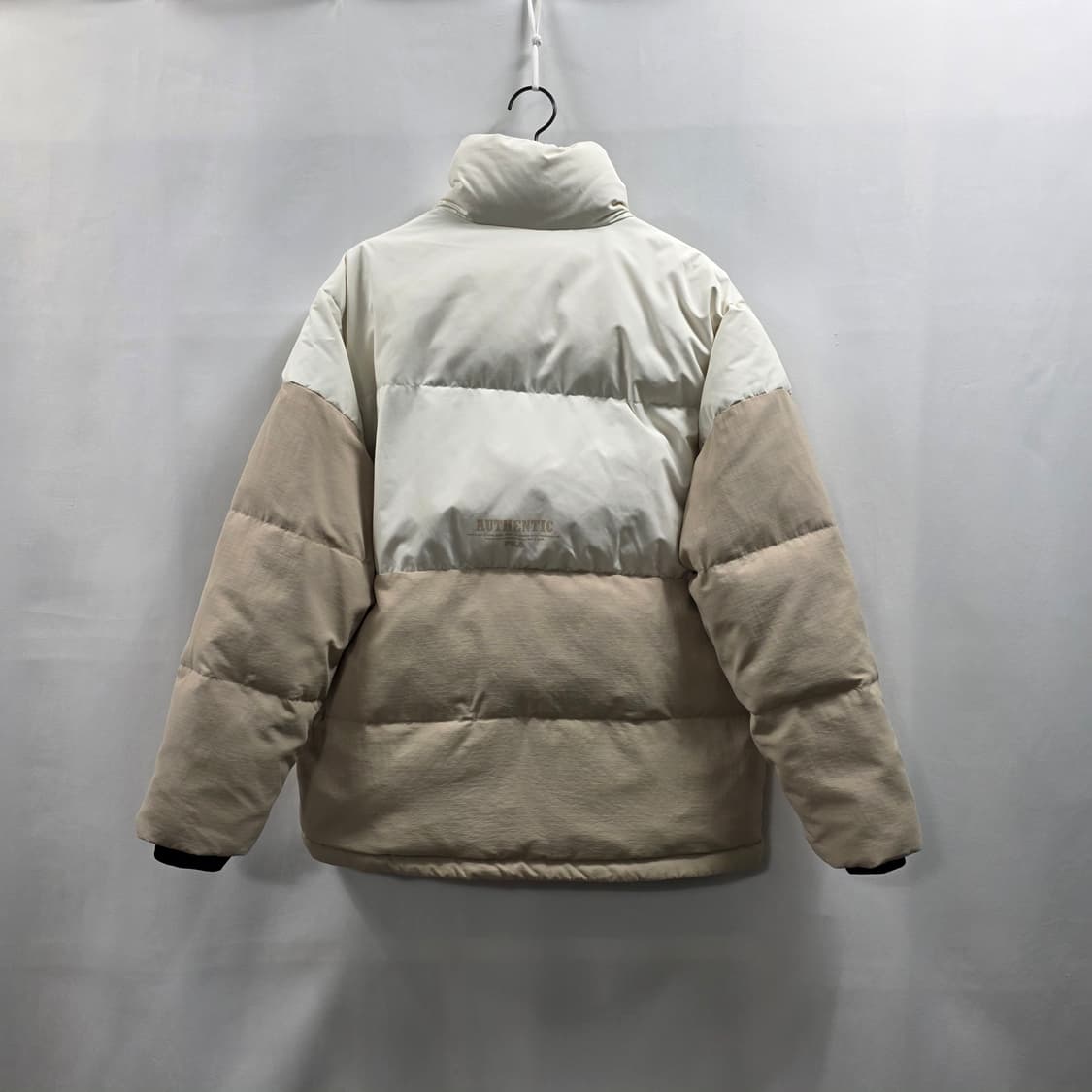 0787 휠라 다운 숏패딩 아이보리 베이지 투톤 100(L) 상품이미지1