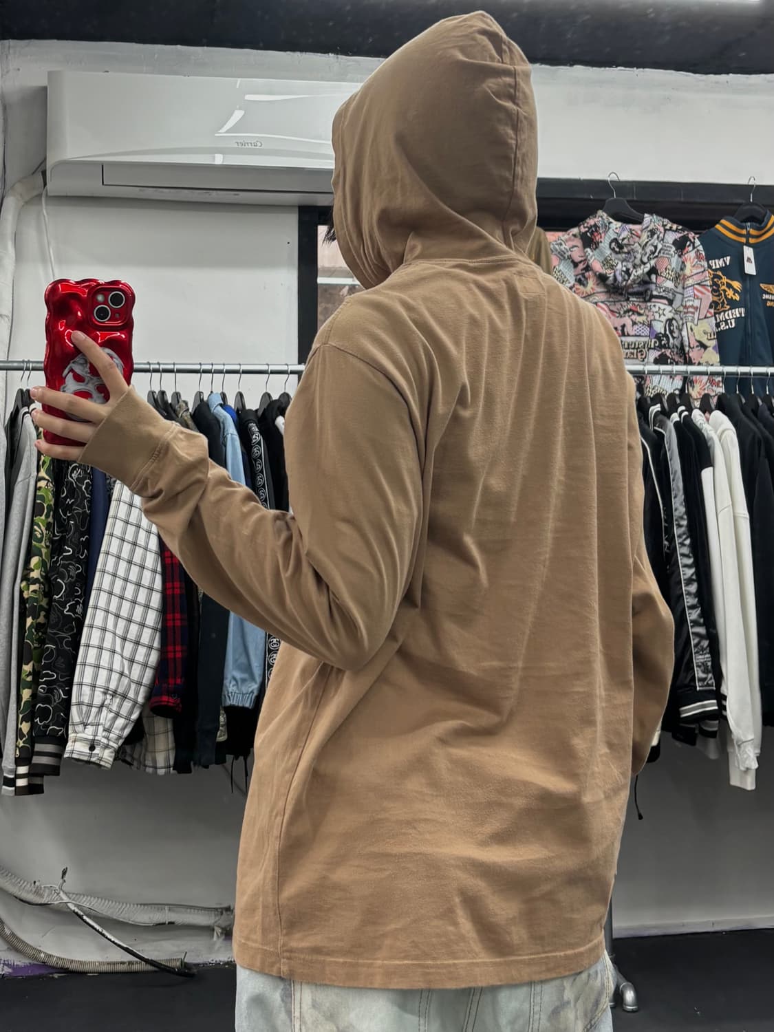 슈프림 브라운 드래곤 후드 티셔츠 상품이미지5