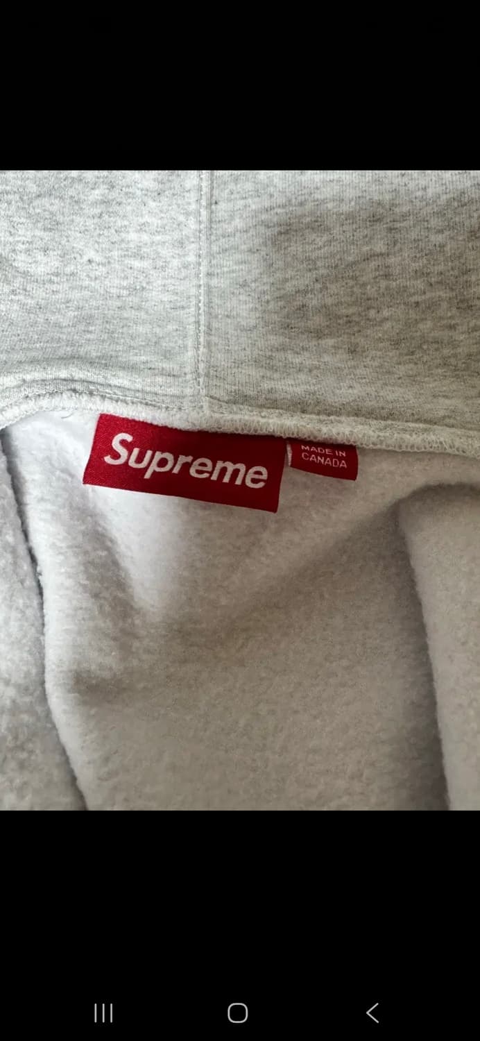 슈프림 s로고 후드집업 그레이 상품이미지3