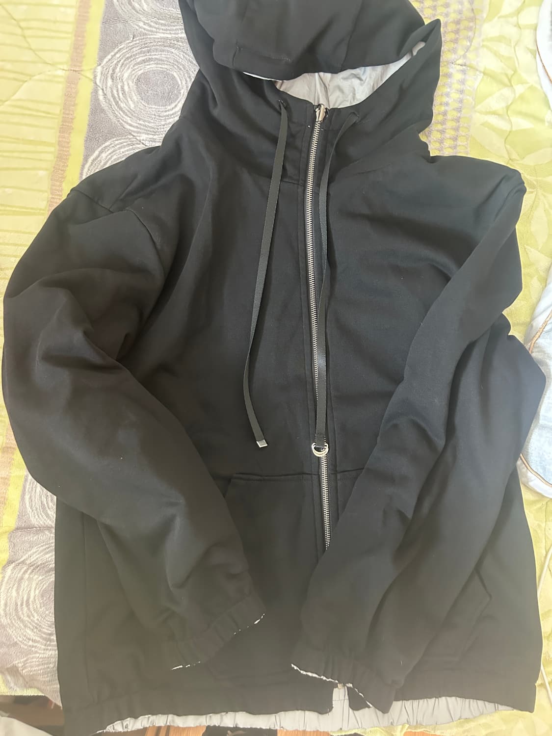 N-O-T 리플렉트 방수 후드집업 블랙 2(b사이즈 상품이미지7