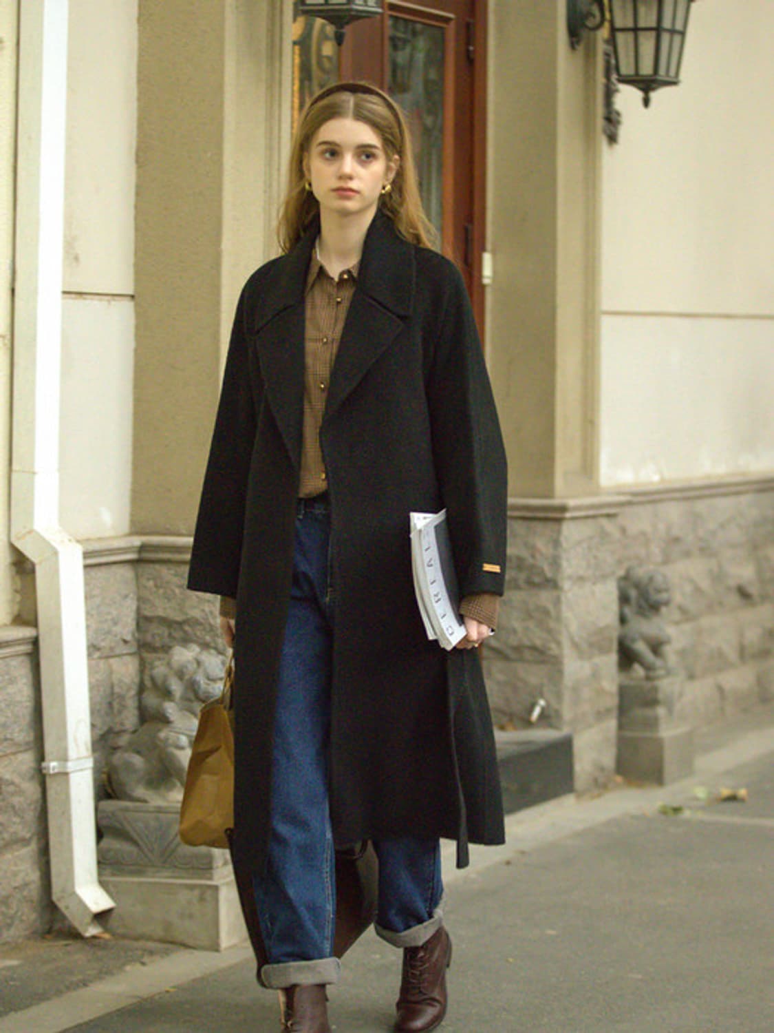 르니나 조셉 플랜 핸드메이드 코트 S 블랙 상품이미지1