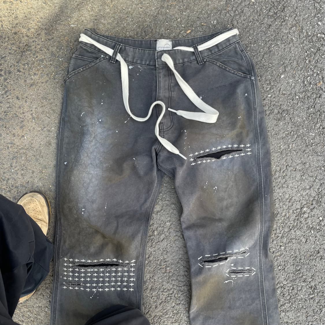 로스트타운서플라이 30Years Dying 워크팬츠 Sashiko 상품이미지2