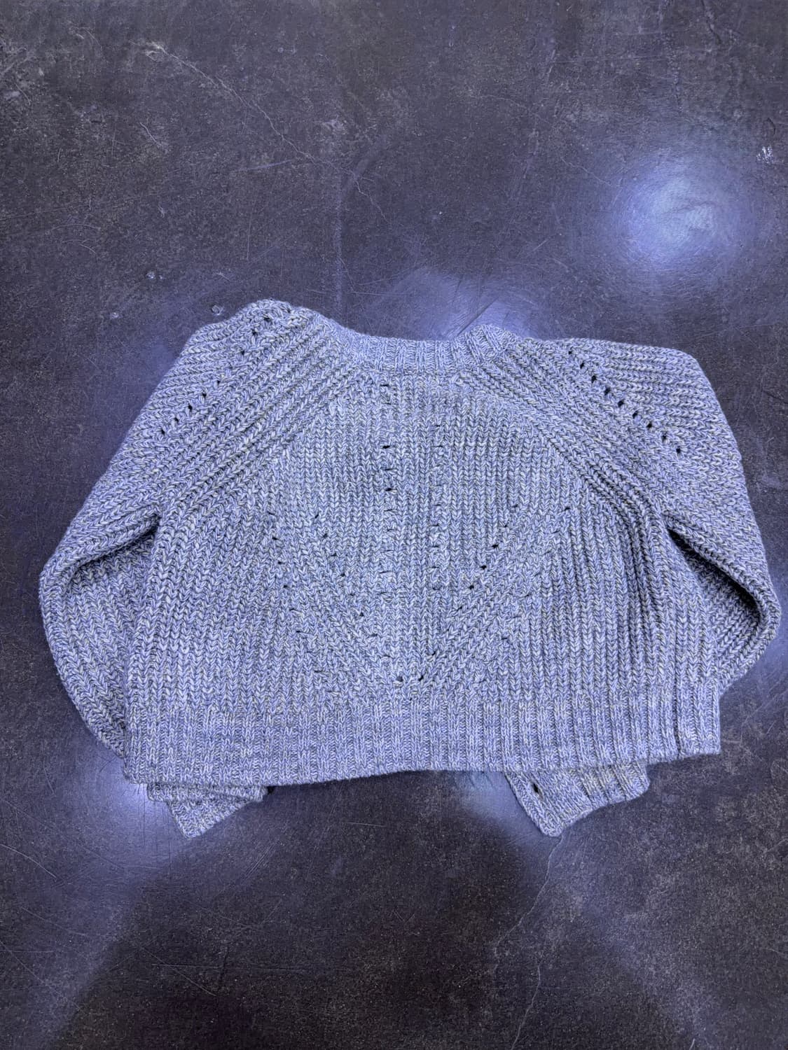 it 콜렉션 헤비울 우주선 자수 가디건 스웨터 S 상품이미지5