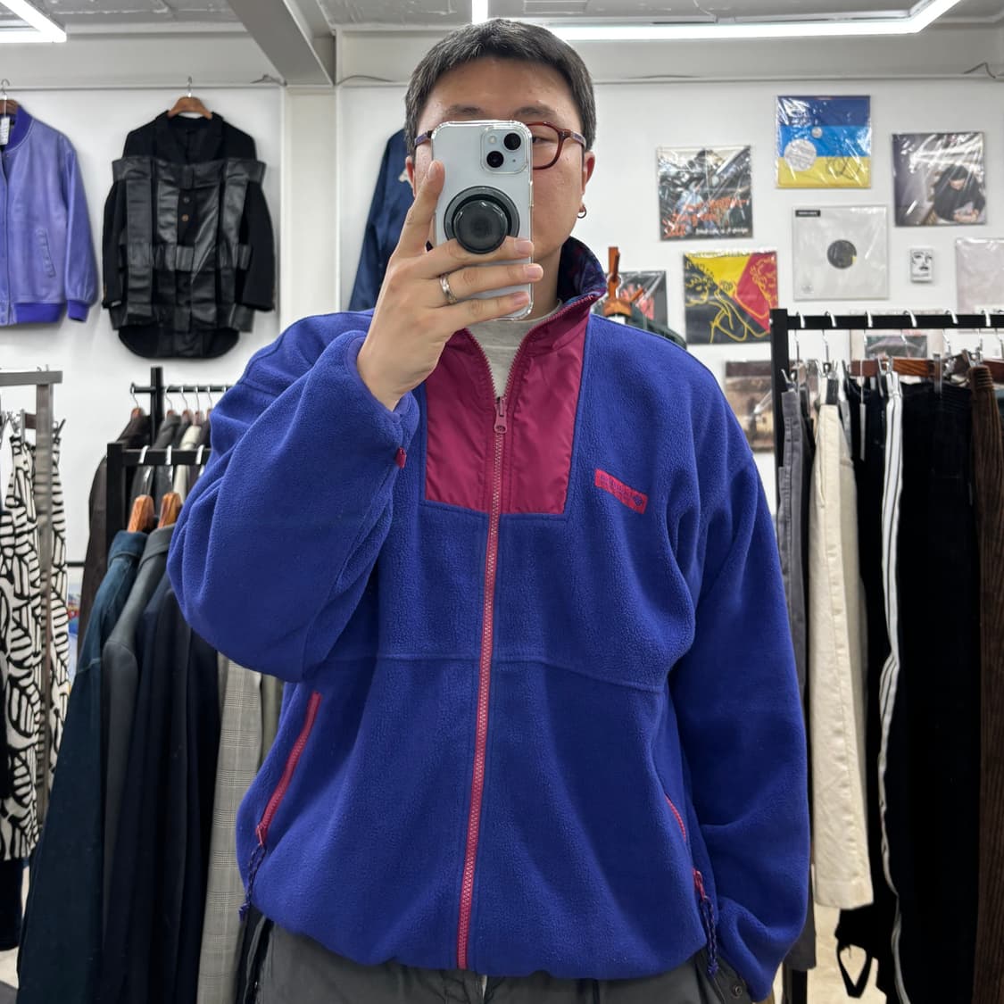 90's 컬럼비아 풀 집 플리스 상품이미지2