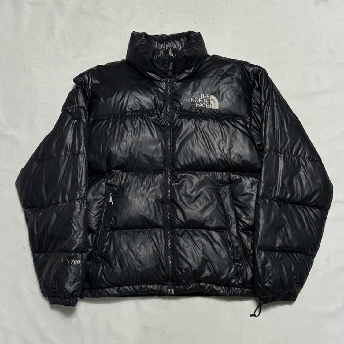 90 노스페이스 눕시 700 구스다운 유광블랙 패딩 상품이미지2