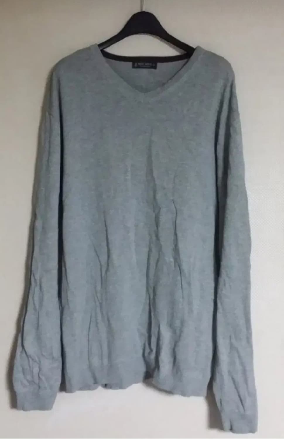 베이직하우스 남성 브이넥 니트 긴팔 티셔츠 105 상품이미지1