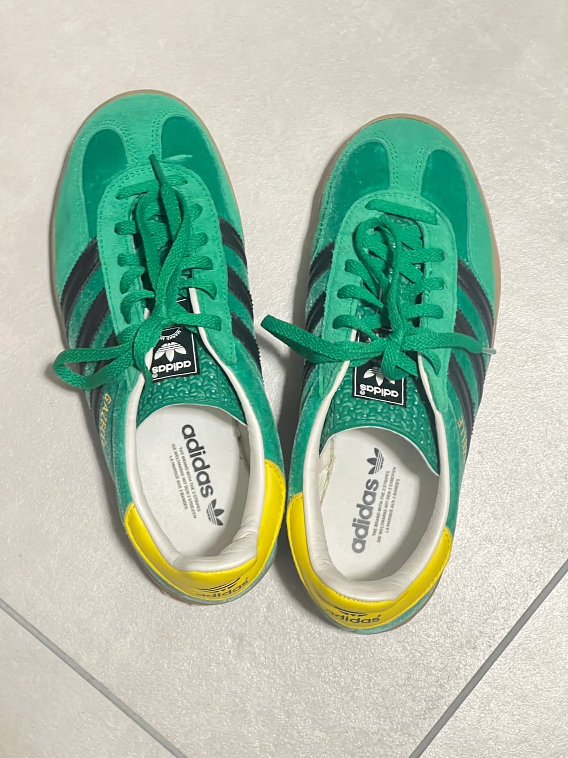 아디다스 가젤 사이즈 익스클루시브 그린옐로 스니커즈 상품이미지3