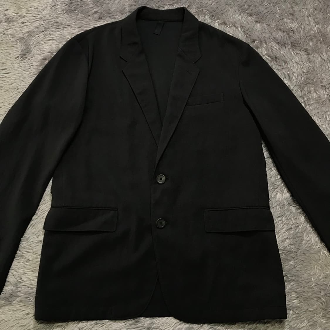 [[XL, A급] 커스텀멜로우 춘하 투버튼 블랙 자켓#342 상품이미지1