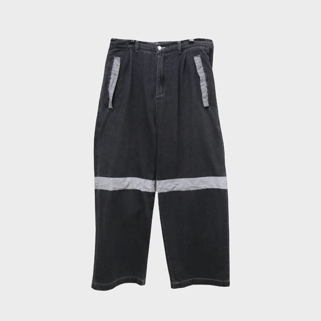 반광 포인트 흑청 데님 팬츠 61714 상품이미지1