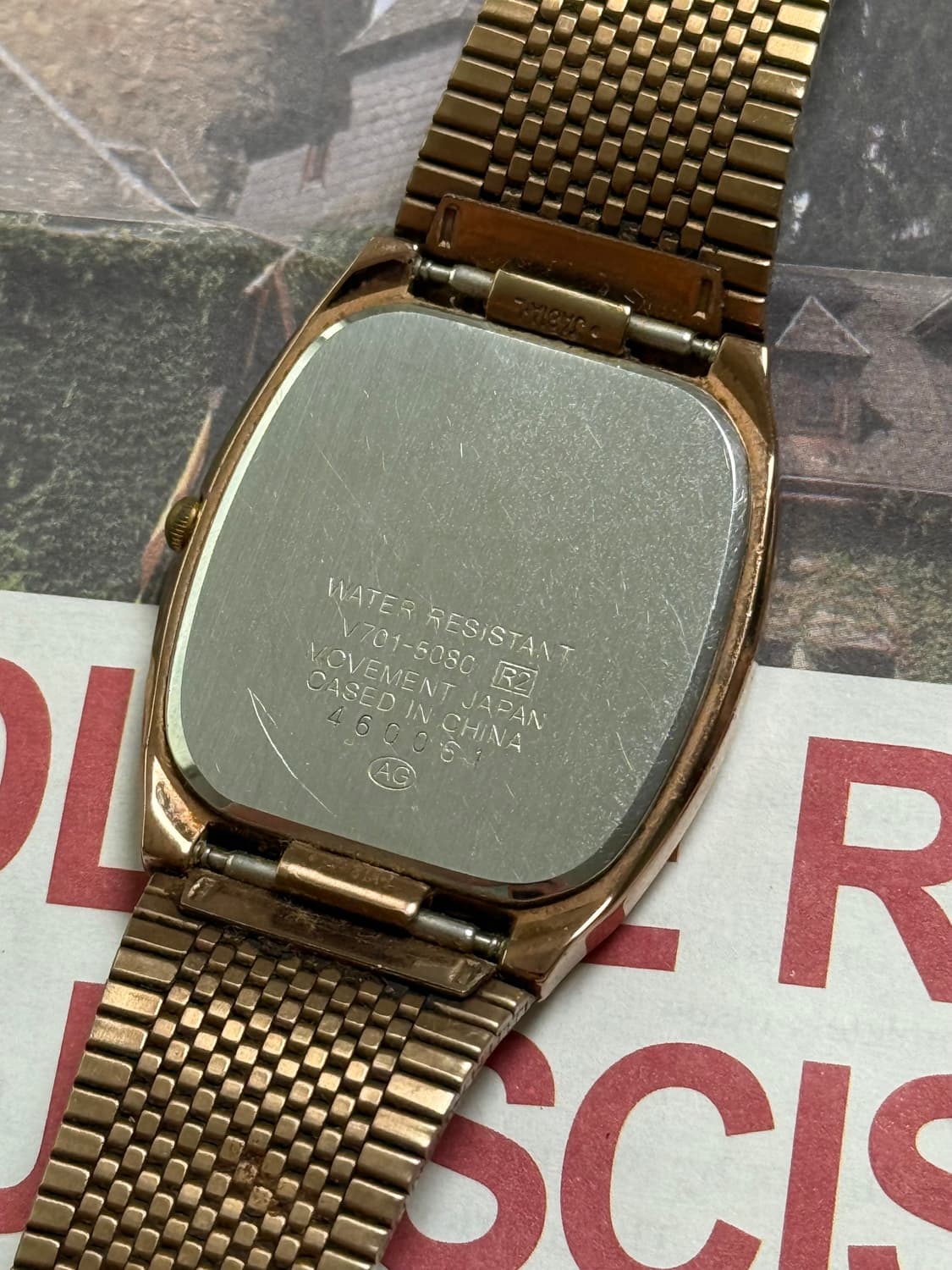 세이코 Seiko ALBA Estate 쿼츠 스퀘어 프로스티드 다이얼  상품이미지4