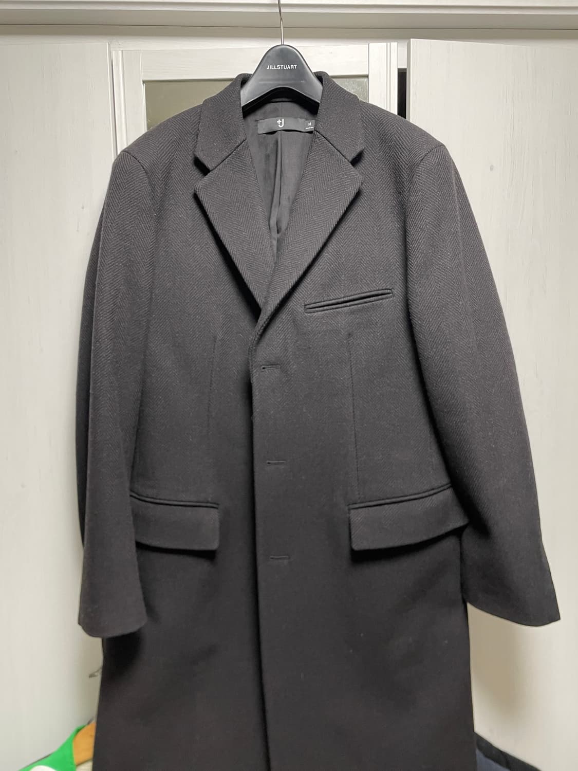 유니클로 질샌더 +J 체스터필드 다크브라운 코트 상품이미지2