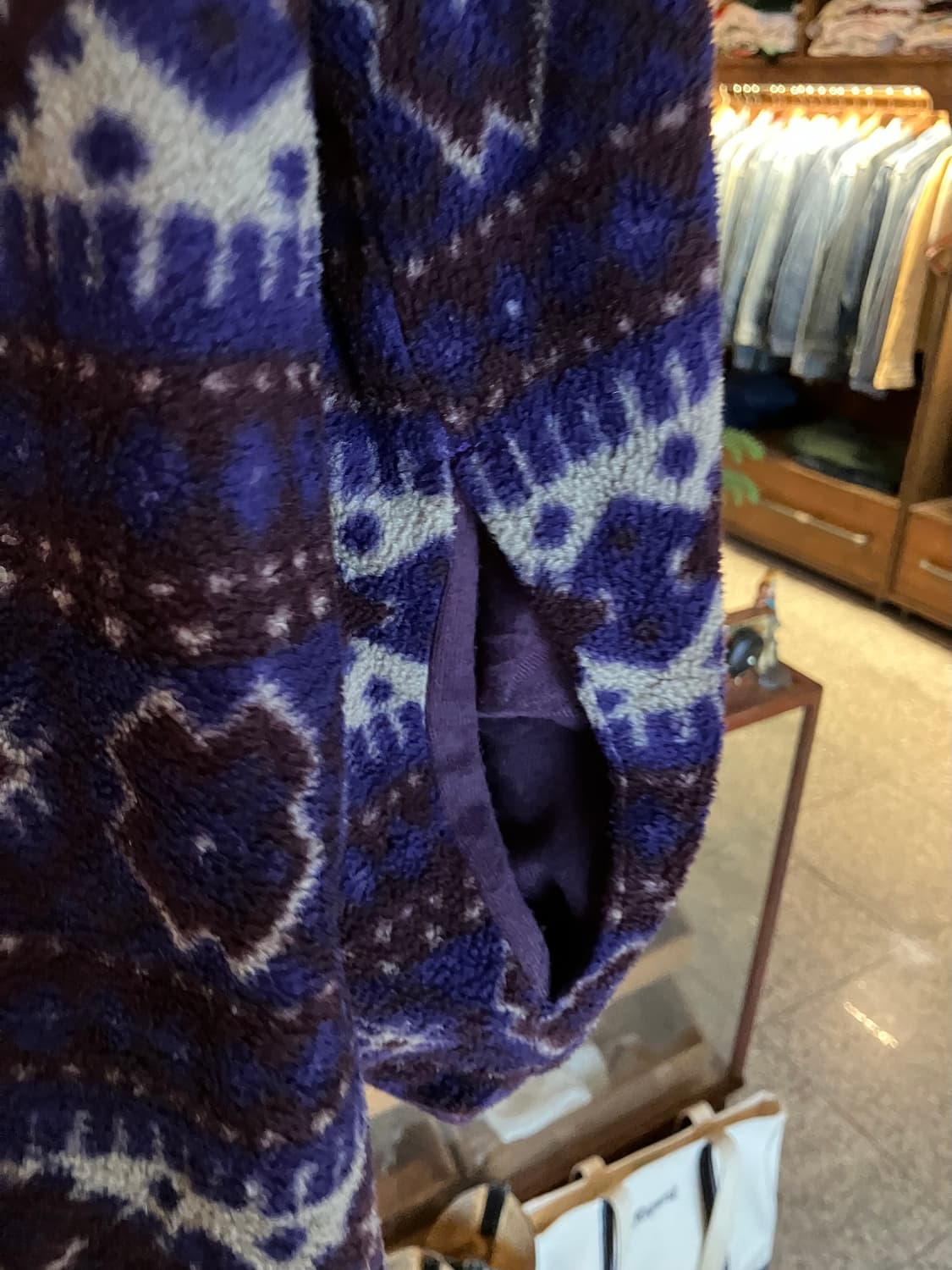 90s 빈티지 엘엘빈 플리스 스냅티 상품이미지4