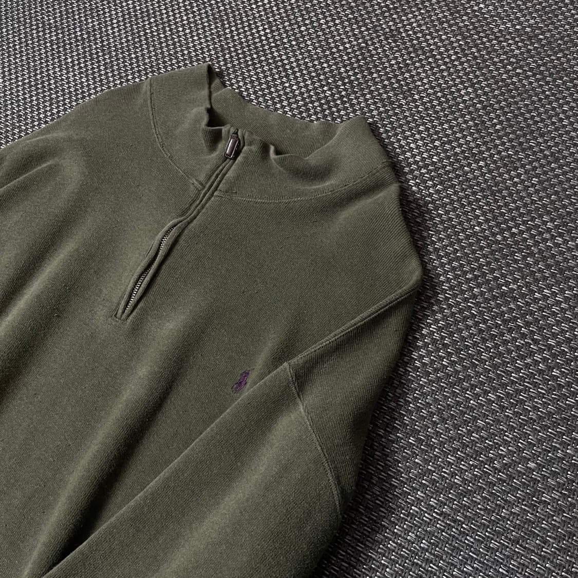 폴로 랄프로렌 퍼플 포니 카키 롱 니트 4XL 상품이미지5