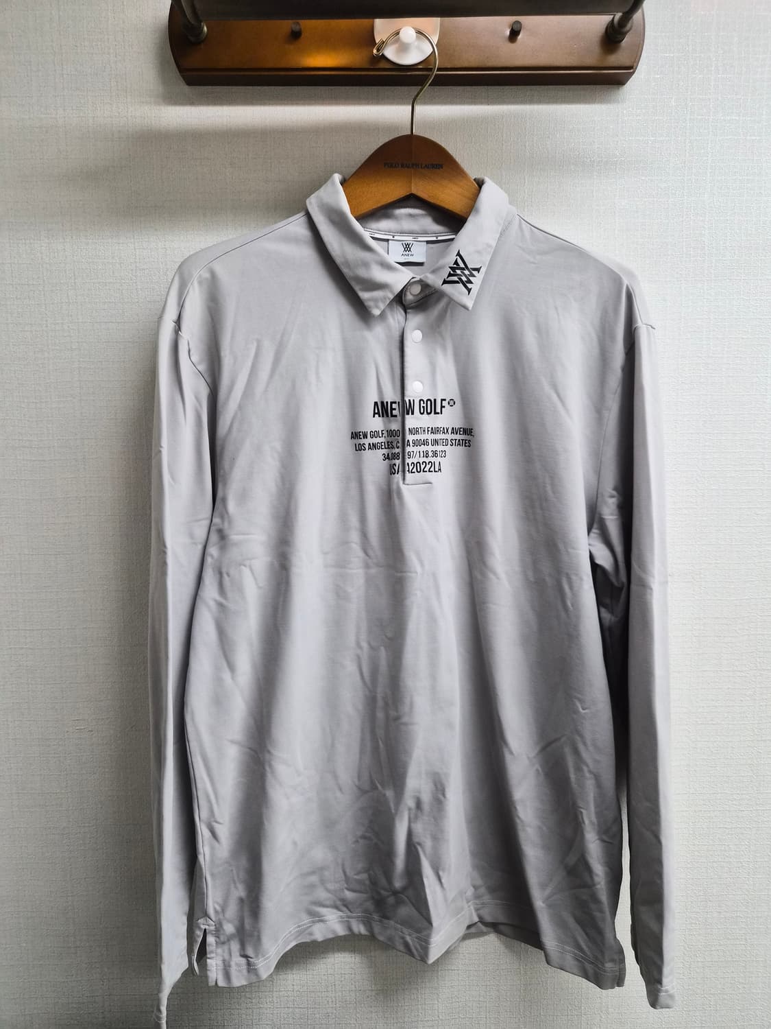 XXL) ANEW GOLF 어뉴골프 레터링 카라티 팝니다 상품이미지1