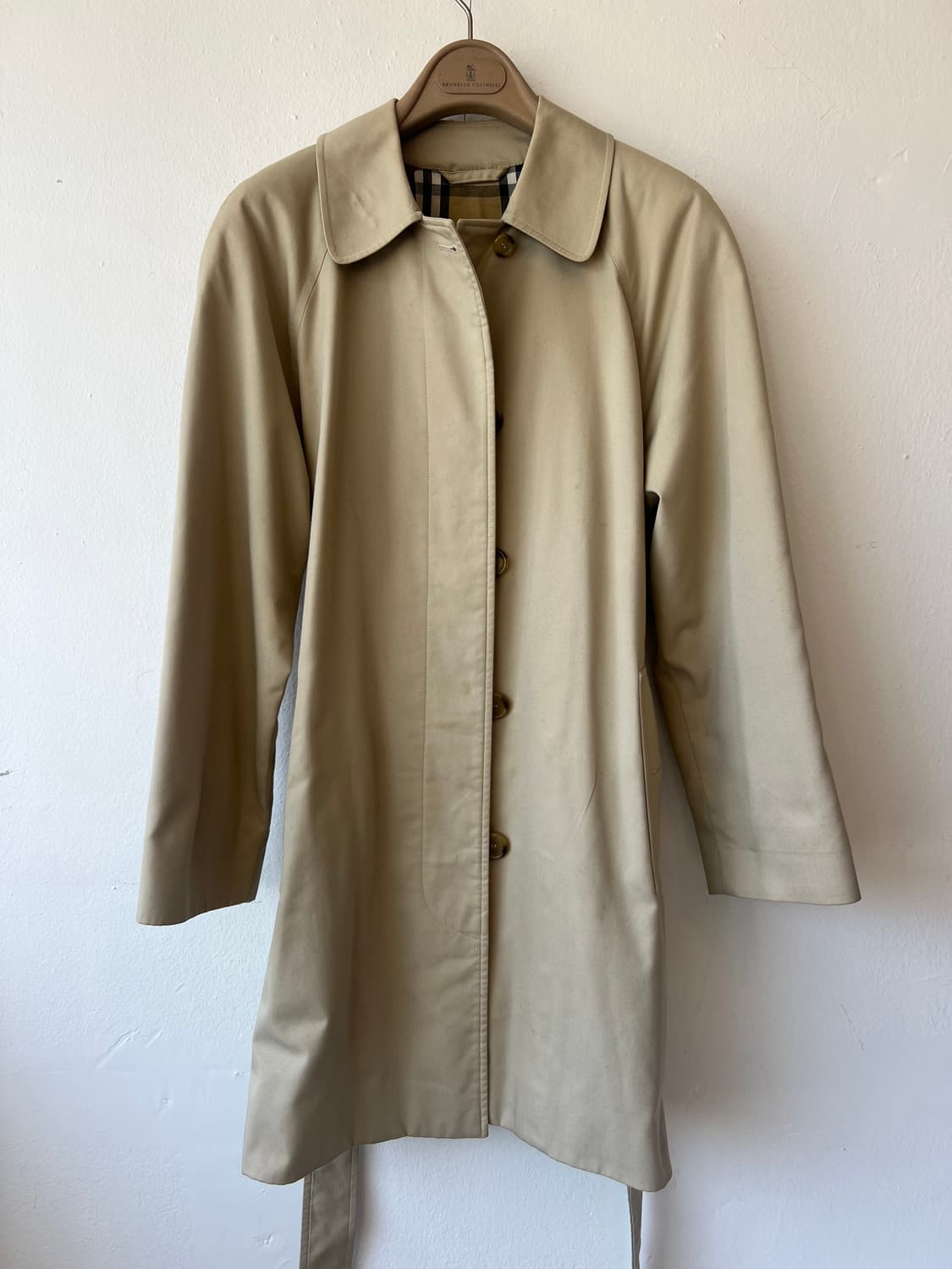 버버리 여성 베이지 개버딘맥코트 간절기싱글코트 상품이미지2
