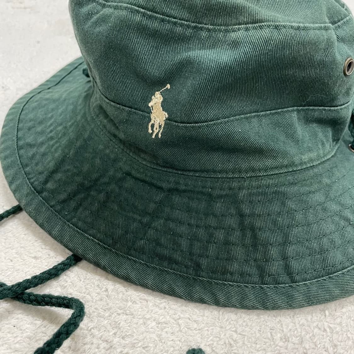 폴로 90'S USA 버킷햇 모자 카키그린 상품이미지3