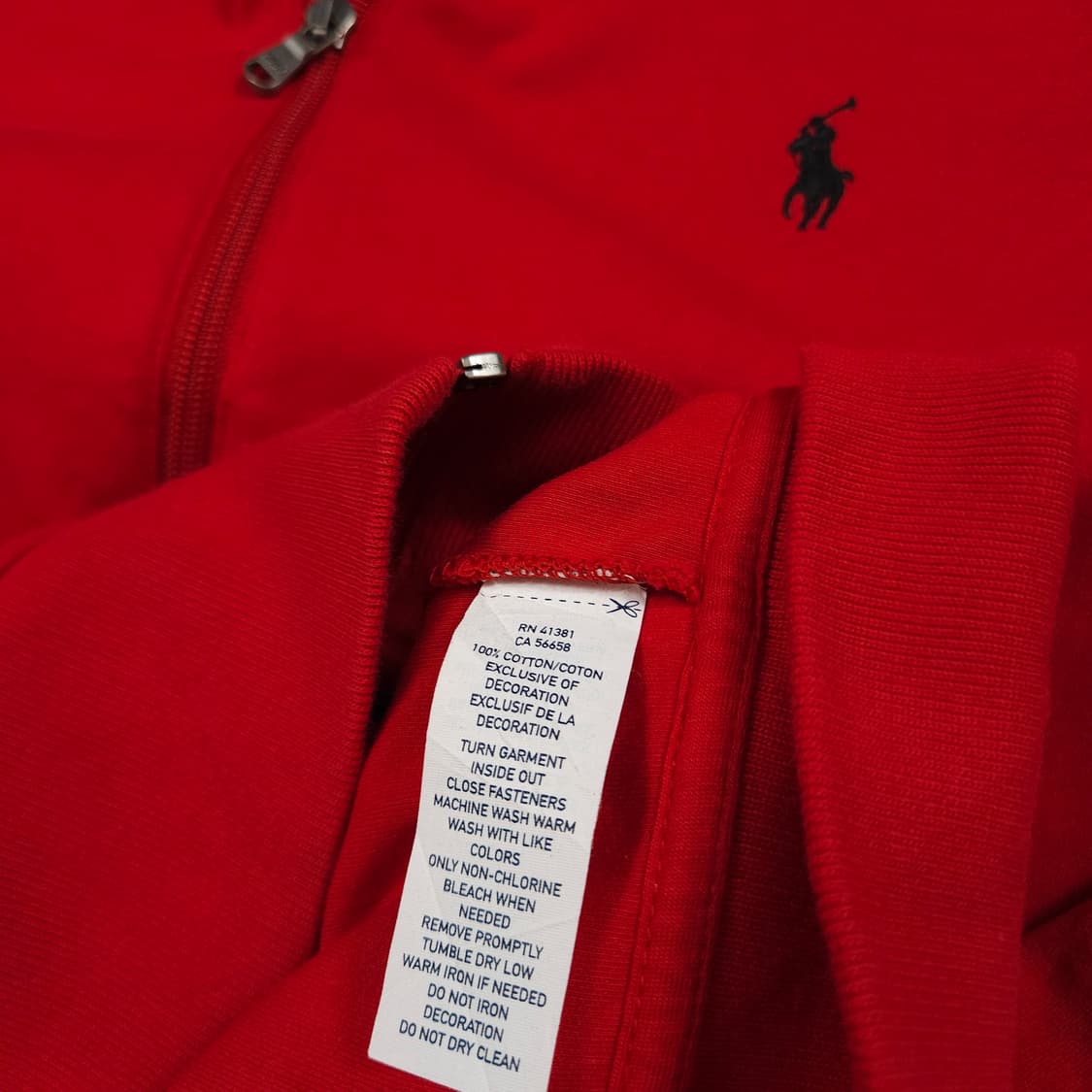 L(100) 폴로 랄프로렌 투톤 트랙탑 져지 레드 상품이미지7