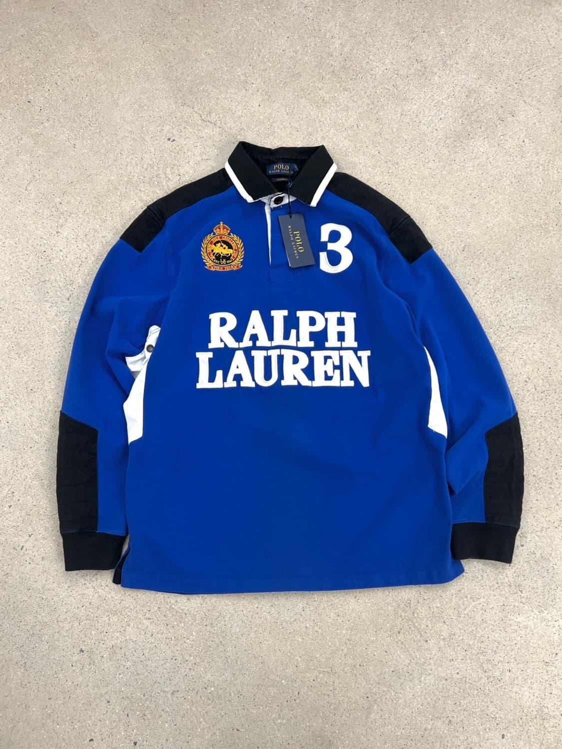 폴로 랄프로렌 빅로고 배색 럭비 티셔츠 상품이미지2