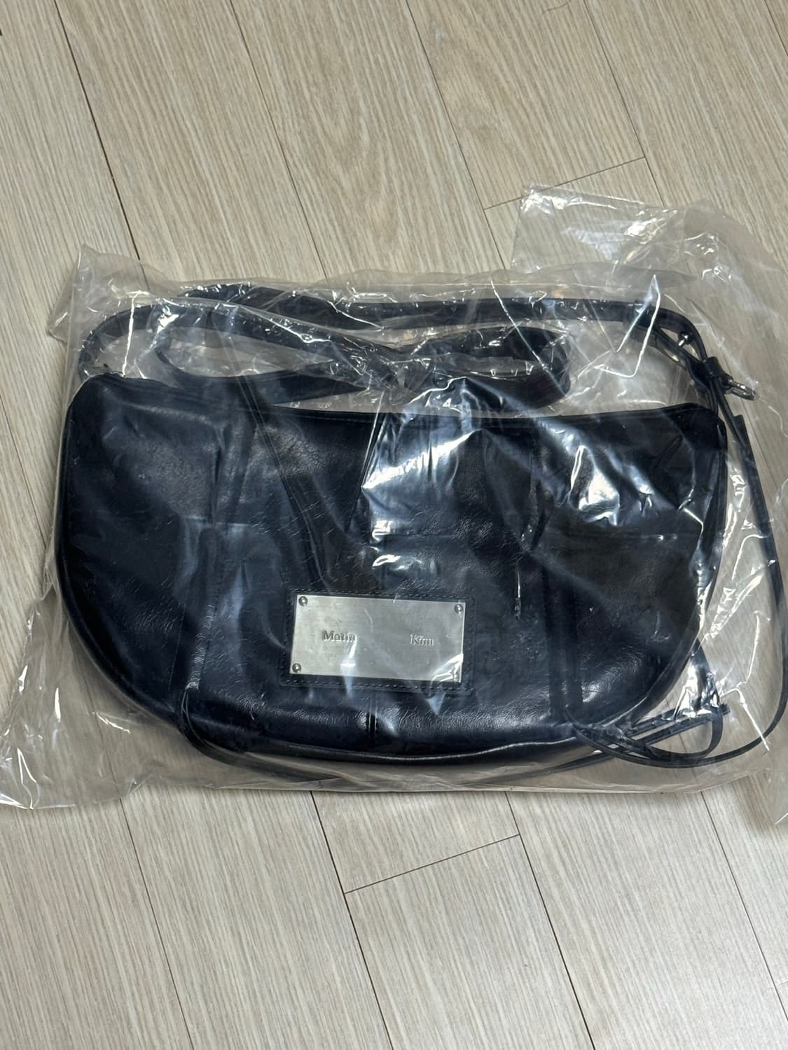 마뗑킴 하프 셔링 리본 라운드 백 가방 숄더백 (블랙, 새상품) 상품이미지2