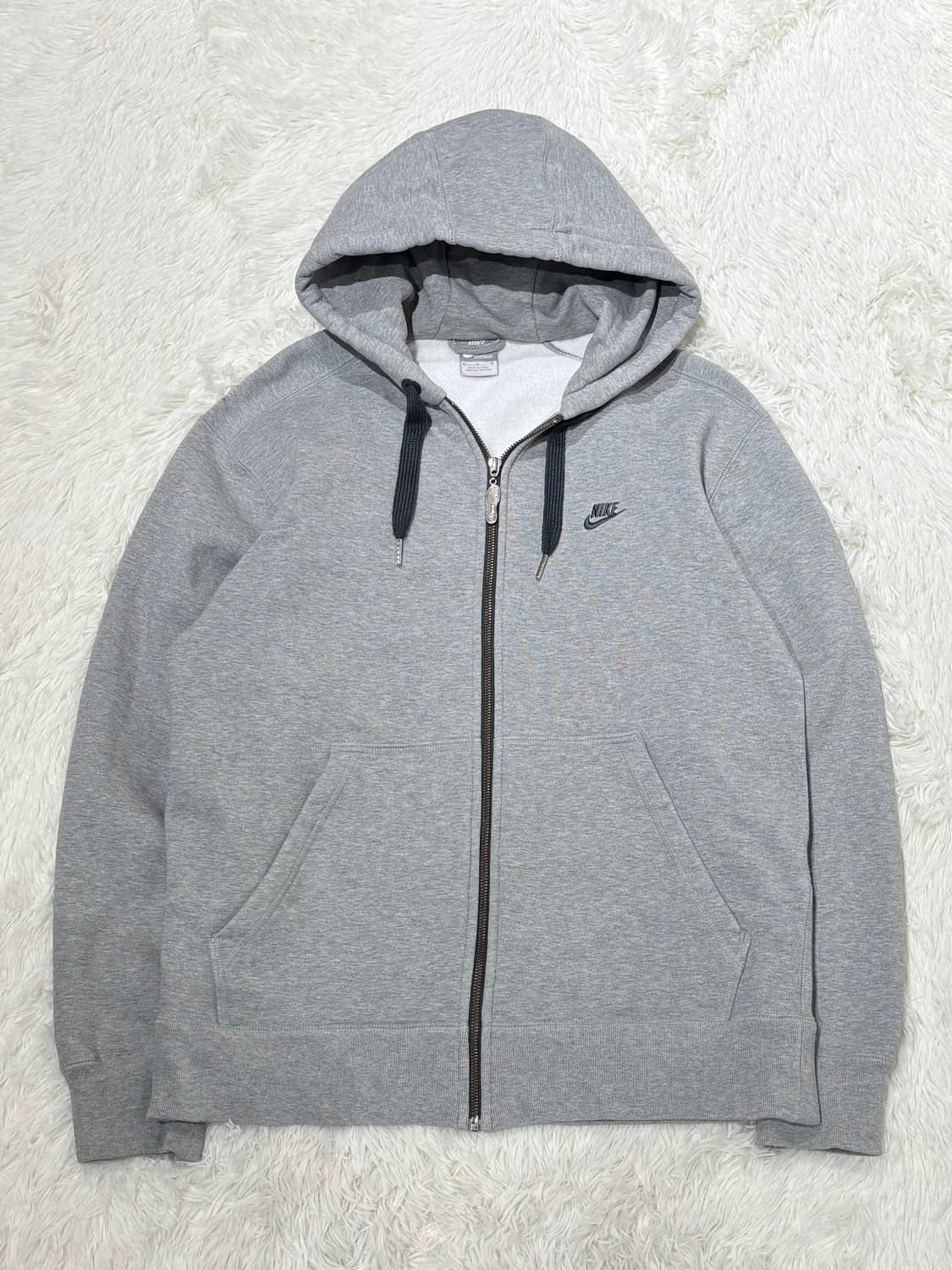 나이키 00‘s 그레이 헤비스웻 스우시 후드집업 상품이미지4