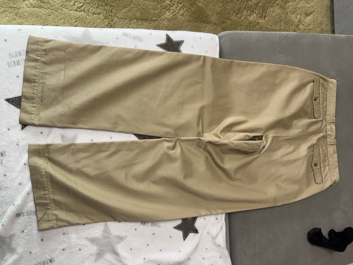 나나미카 더블플리츠 와이드 치노 카키 34 상품이미지1