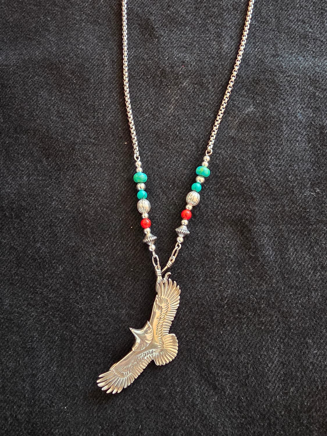 3Cross silver egle Navaho nacklace 상품이미지4