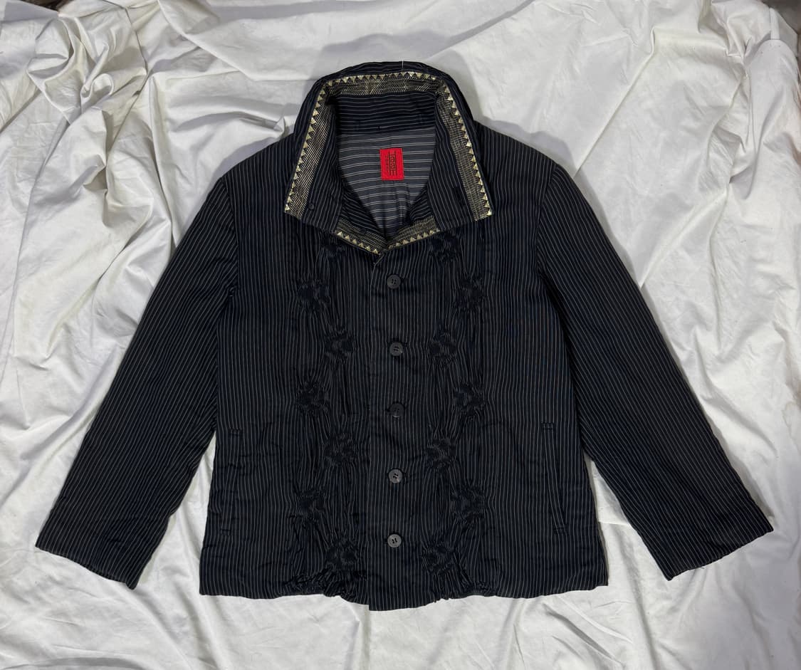 이세이미야케 HaaT 스트라이프 셔링 자켓 상품이미지6