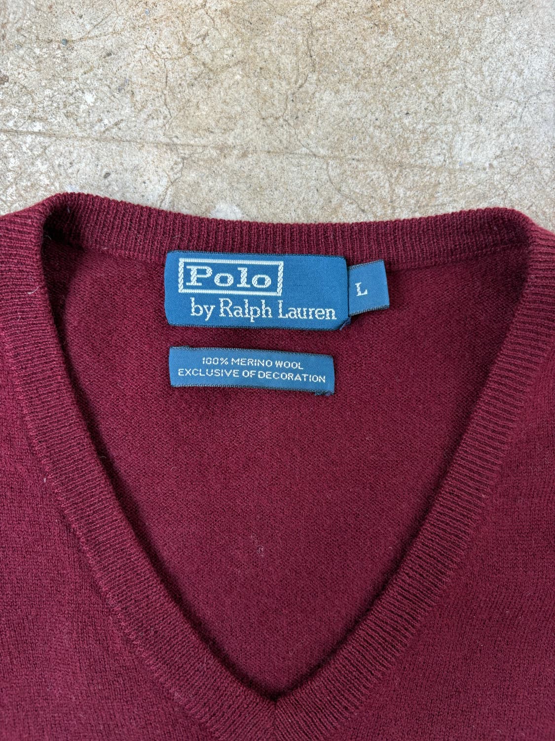 폴로 랄프 로렌 Merino Wool 브이넥 니트 상품이미지4