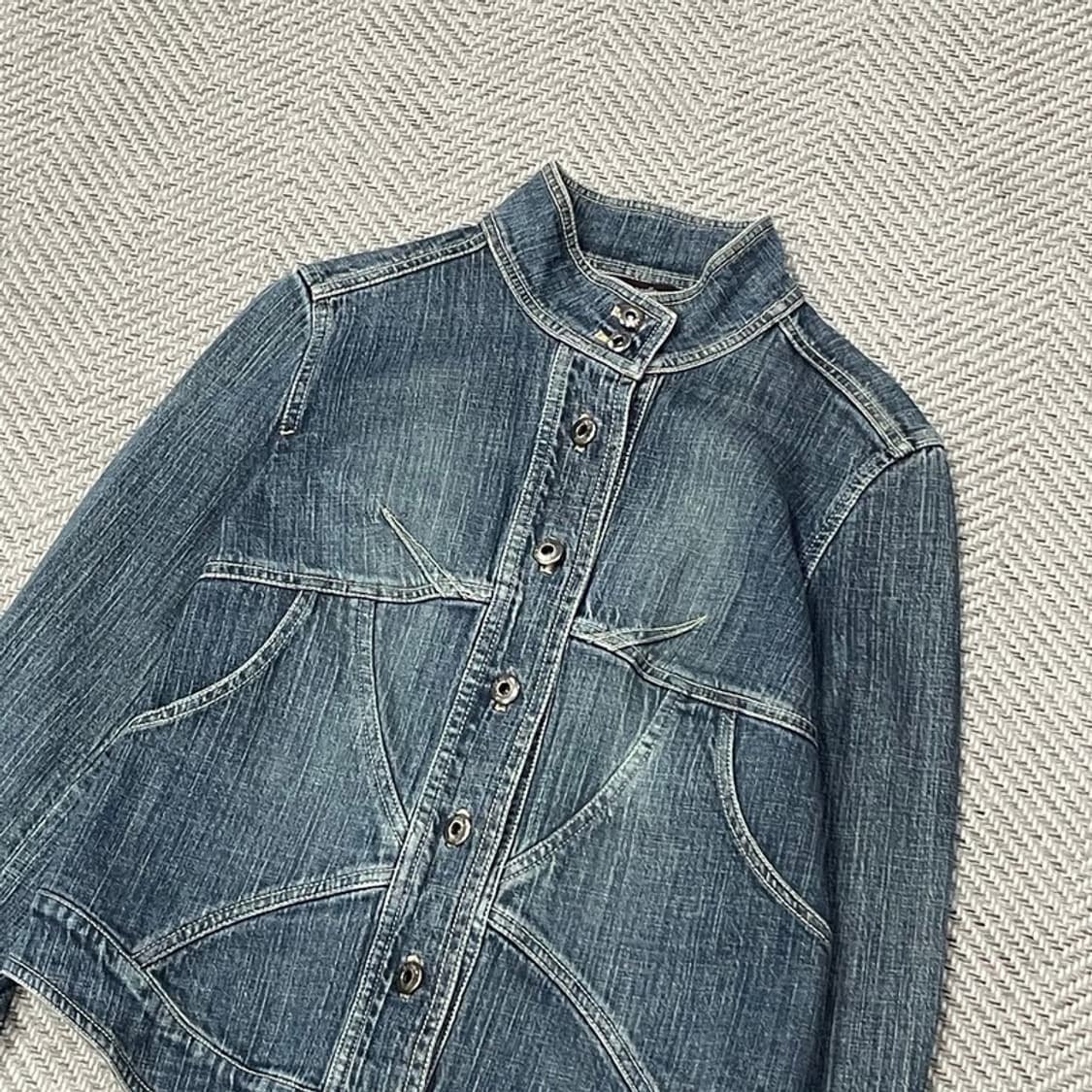 라젤로 하이넥 데님 자켓 v0081 상품이미지3