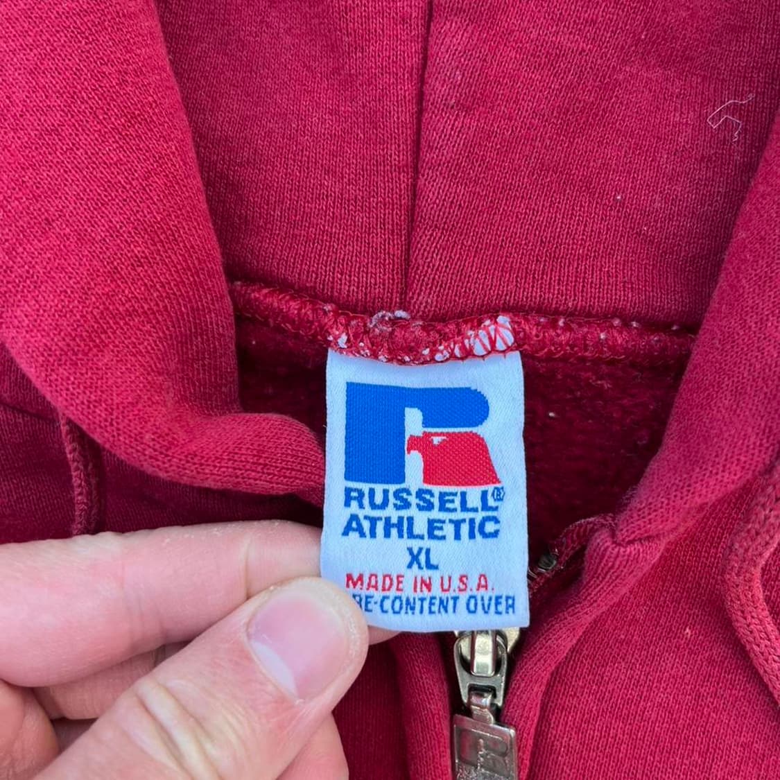 러셀 애슬레틱 빈티지 후드 집업 상품이미지2