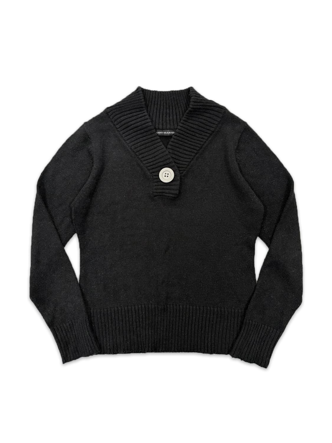빈티지 LIGHT HEARTED 블랙 포인트 니트 상품이미지1