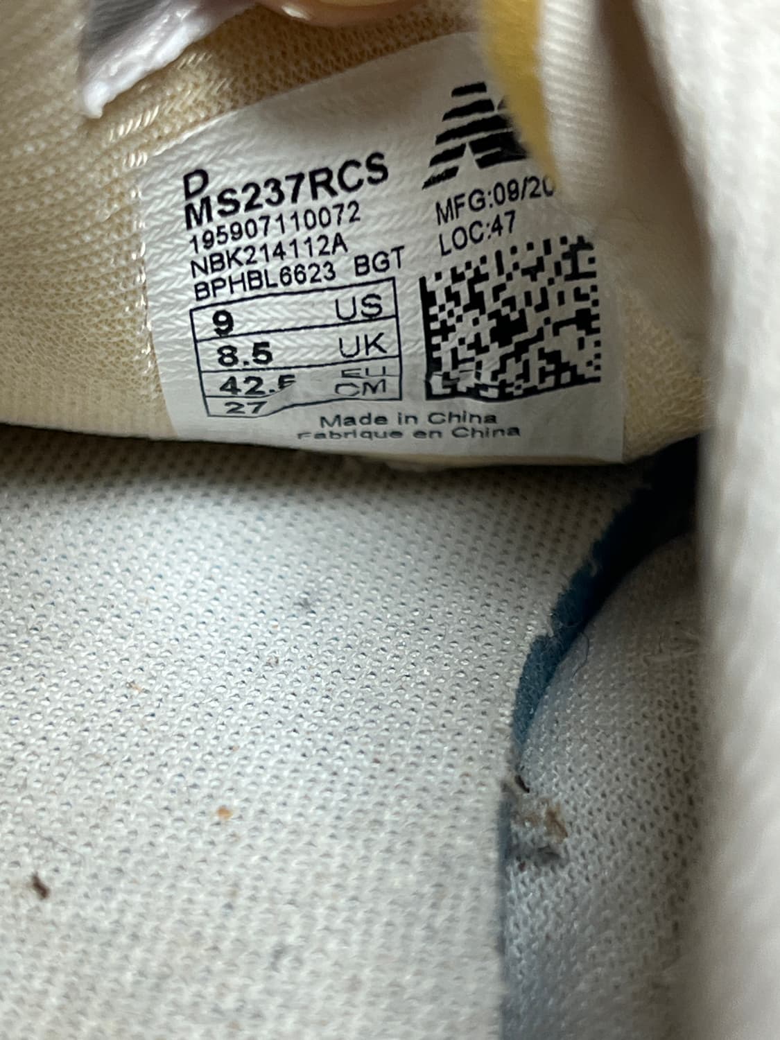 [270MM] 뉴발란스 237 그레이 상품이미지7