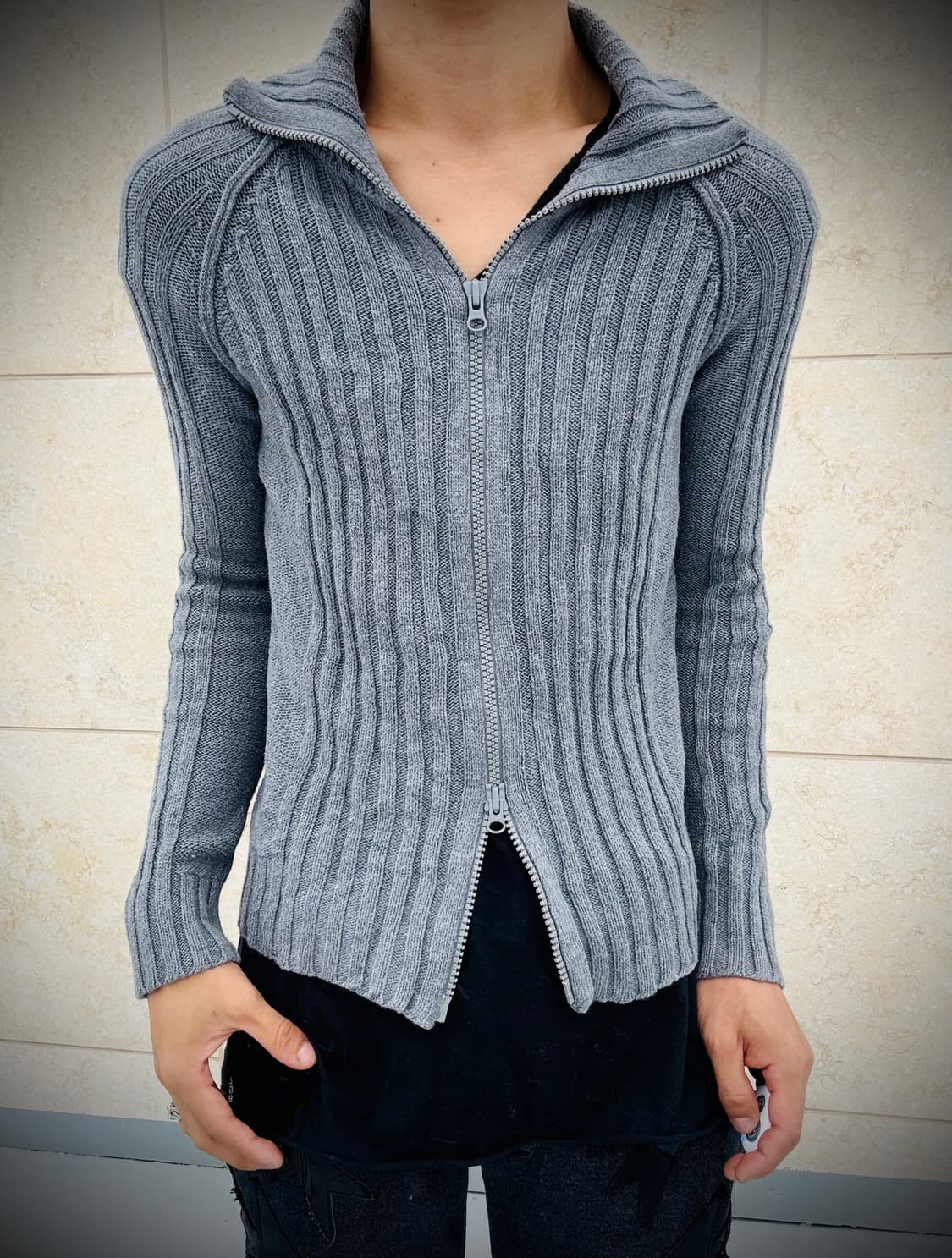 “BACK NUMBER” Chic Mood Grey Knit 2-way  상품이미지8