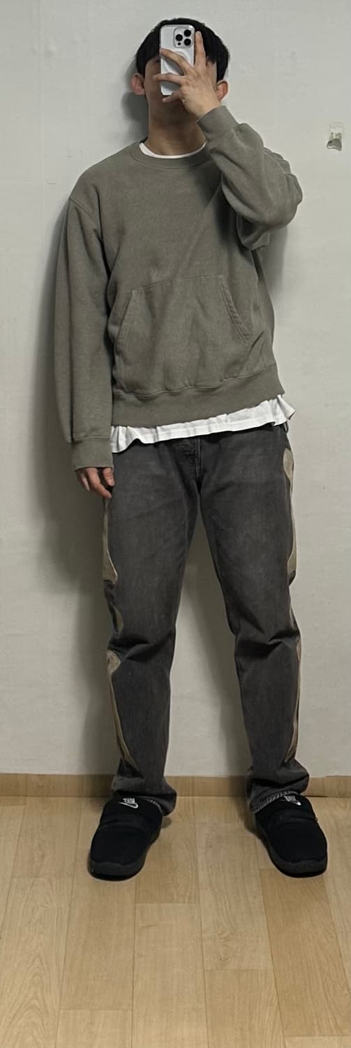 카키스 포켓 크루넥 맨투맨 상품이미지6