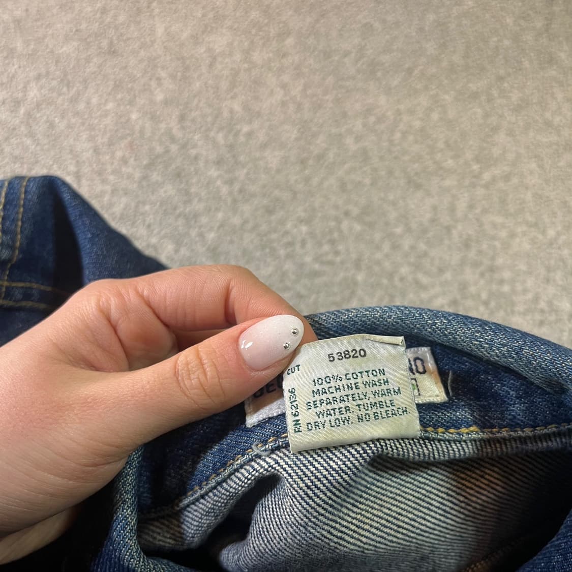 80’s USA 게스 올드스쿨 워시드 데님 자켓 상품이미지6