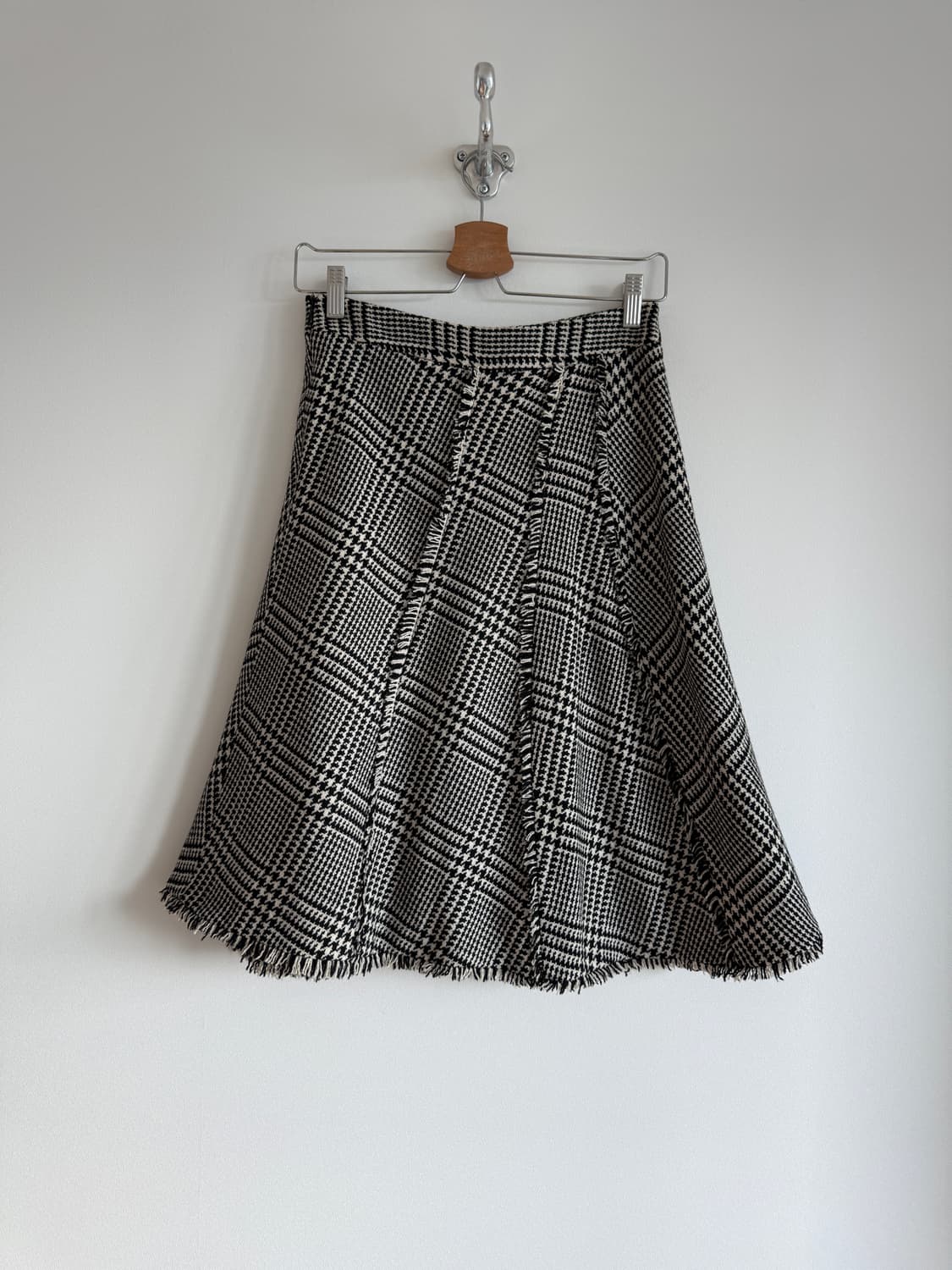 Pre owned 울 체크 스커트 상품이미지4