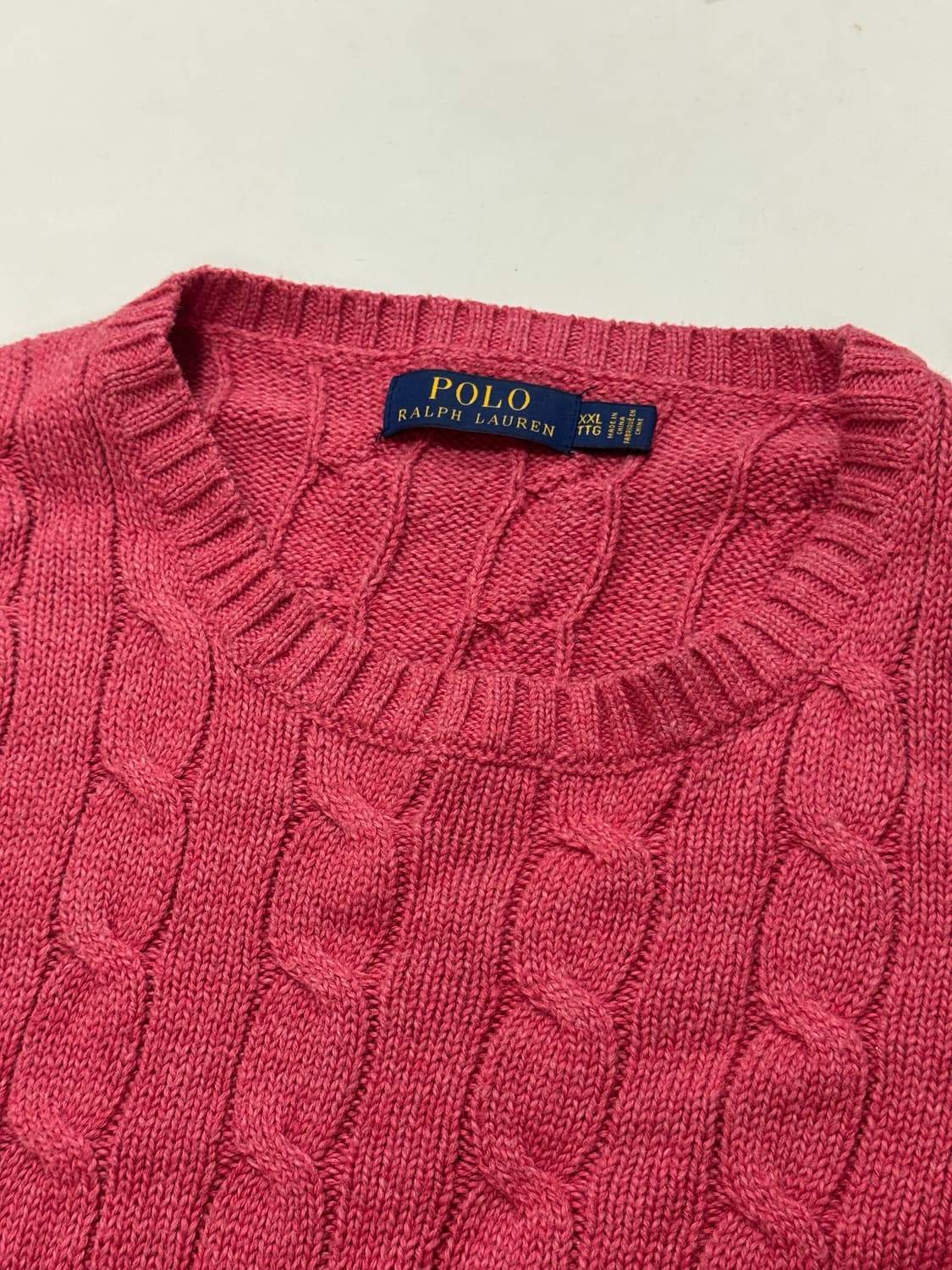 폴로 꽈배기 니트 XXL 상품이미지2