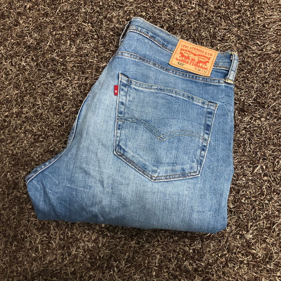리바이스 522 워싱 데님 팬츠 청바지 상품이미지1