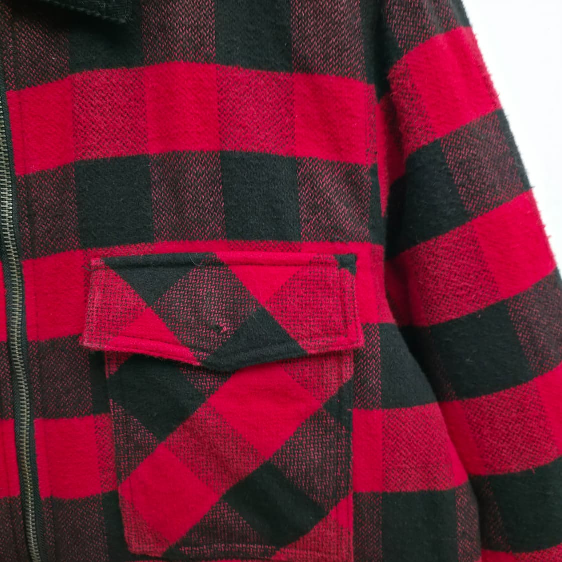 [XL] EVISU 에비수 레드 체크 자켓 상품이미지4