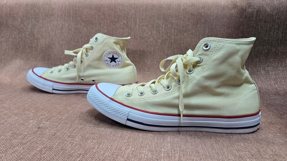 컨버스 일회착용 270mm-  척테일러 하이 연노랑 운동화 상품이미지4