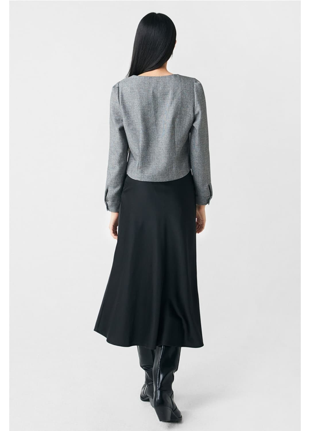 (새상품) 미쏘 스퀘어넥 집업블라우스 L사이즈 상품이미지9