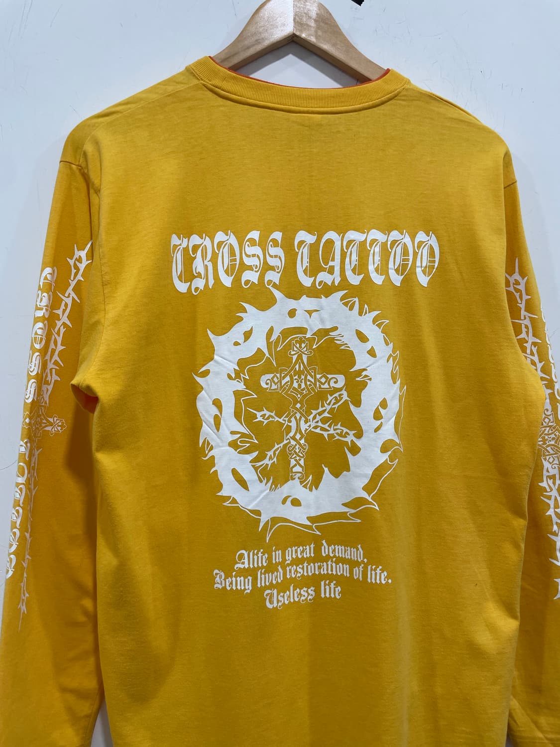 90’s Jpn Flybeans 고딕 크로스 타투 롱 슬리브 상품이미지9