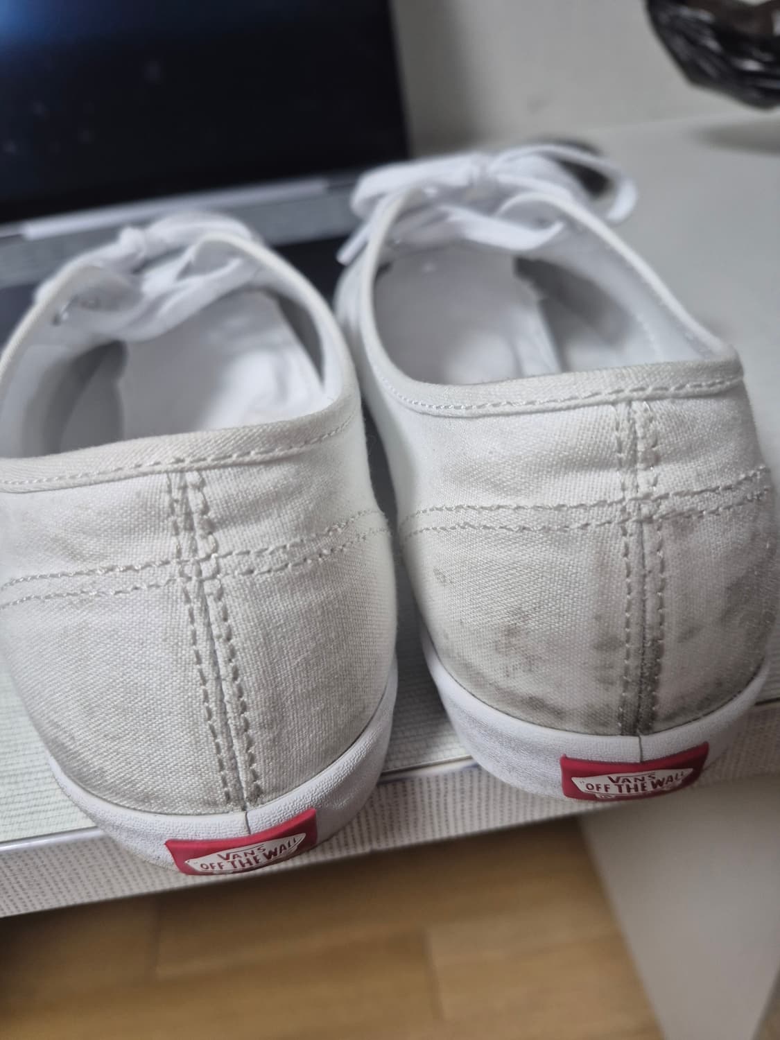 265)반스 어센틱 프로 로우 화이트 상품이미지3