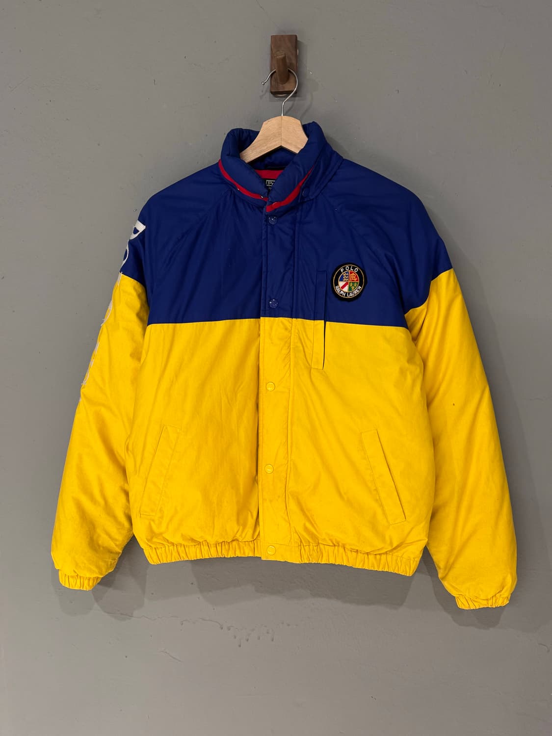 90s 폴로랄프로렌 컬러블록 다운 푸퍼자켓  상품이미지2