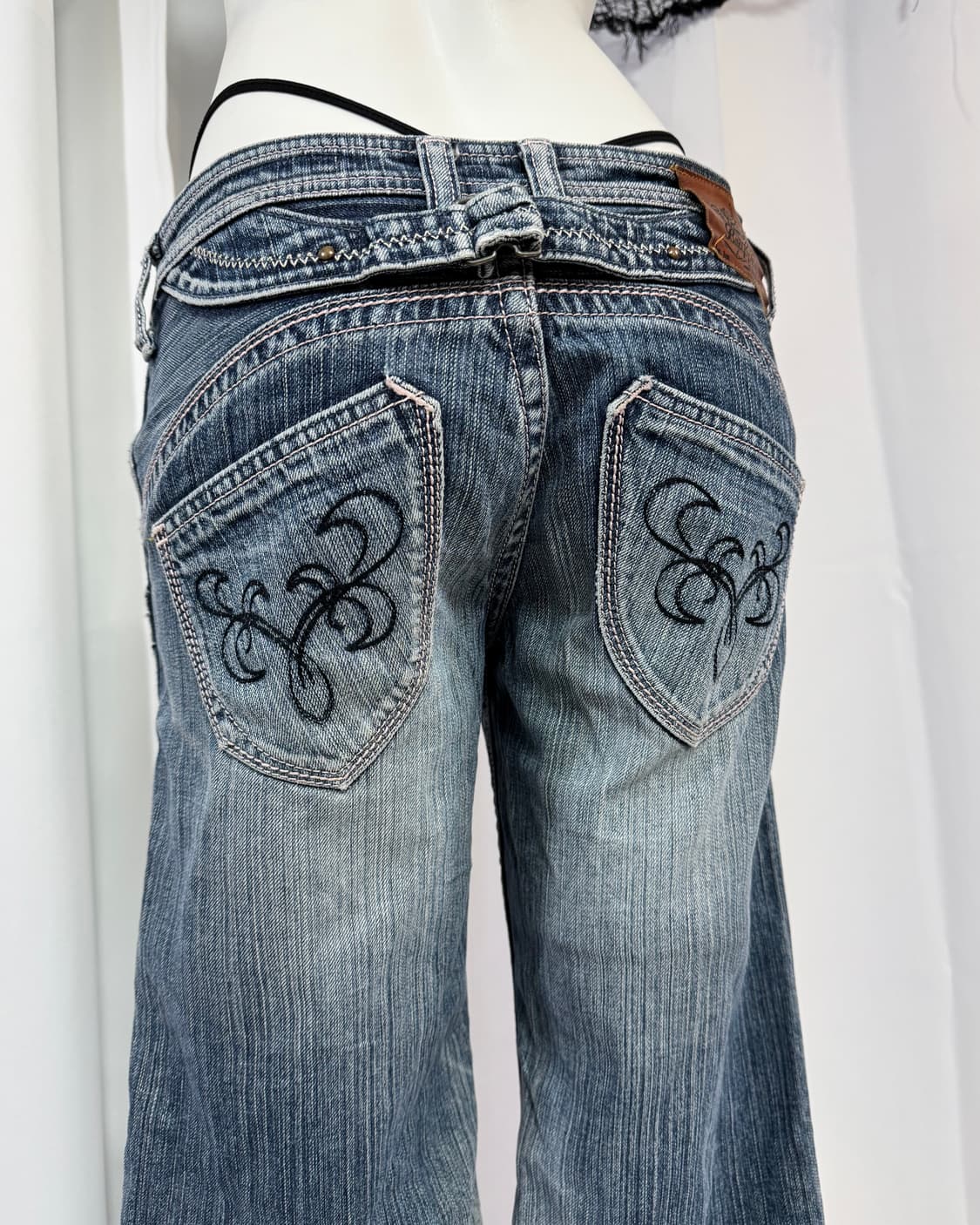 printing denim pants 상품이미지3