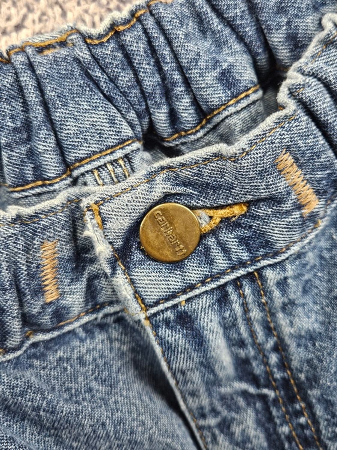 칼하트X할리데이비슨 커스텀 데님 쇼츠 반바지 (42"추정) / 11646 상품이미지7