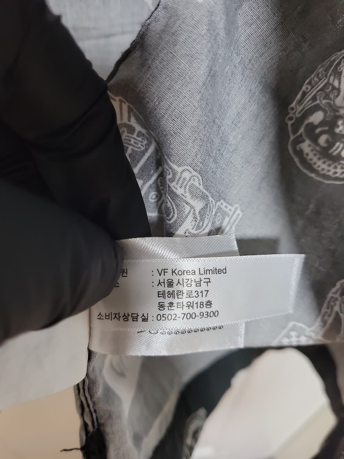 반스 프린팅 반팔 셔츠 블랙 상품이미지4